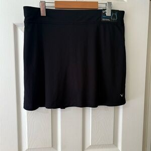 Callaway NWT women’s black skirt large shape control golf tennis skort
